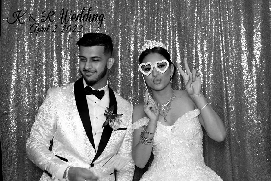 Sample print strip from a Fun Snaps photo booth